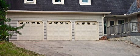 Broen out tracks garage door repair